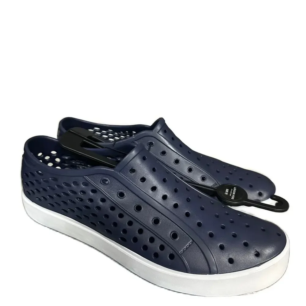 London Fog Mens Bately Perforated Slip On Athletic Sneakers Casual Shoes Size 11 - Picture 2 of 6